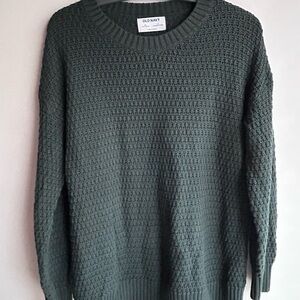 Women’s Old Navy Dark Green Tunic Length Sweater